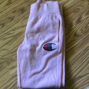 Pink CHAMPION reverse weave sweatpants